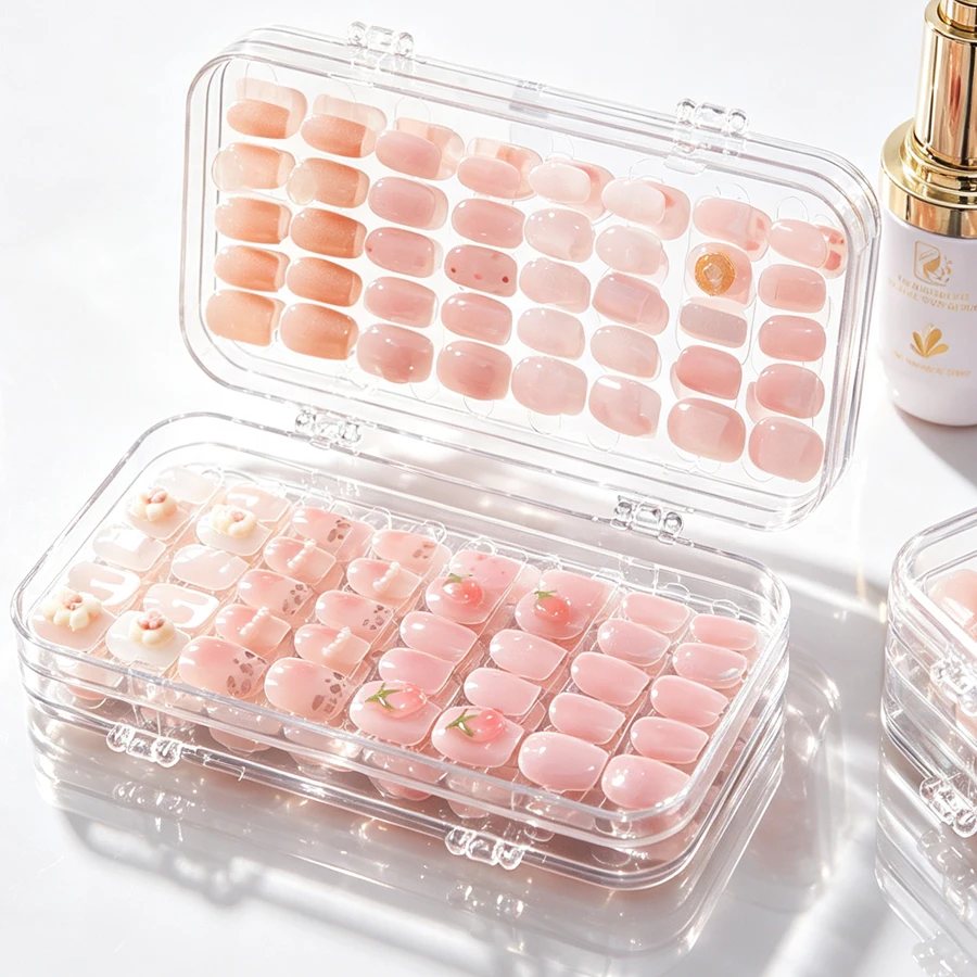 Nail Art Sch - Caja de Almacenamiento Transparente Plegable para