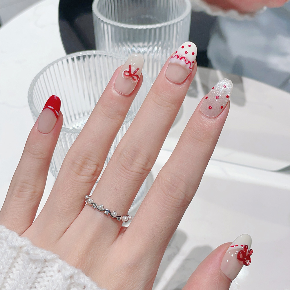 Kit de 10 Uñas Postizas Ovalad - Nail Art Red reseña y precio
