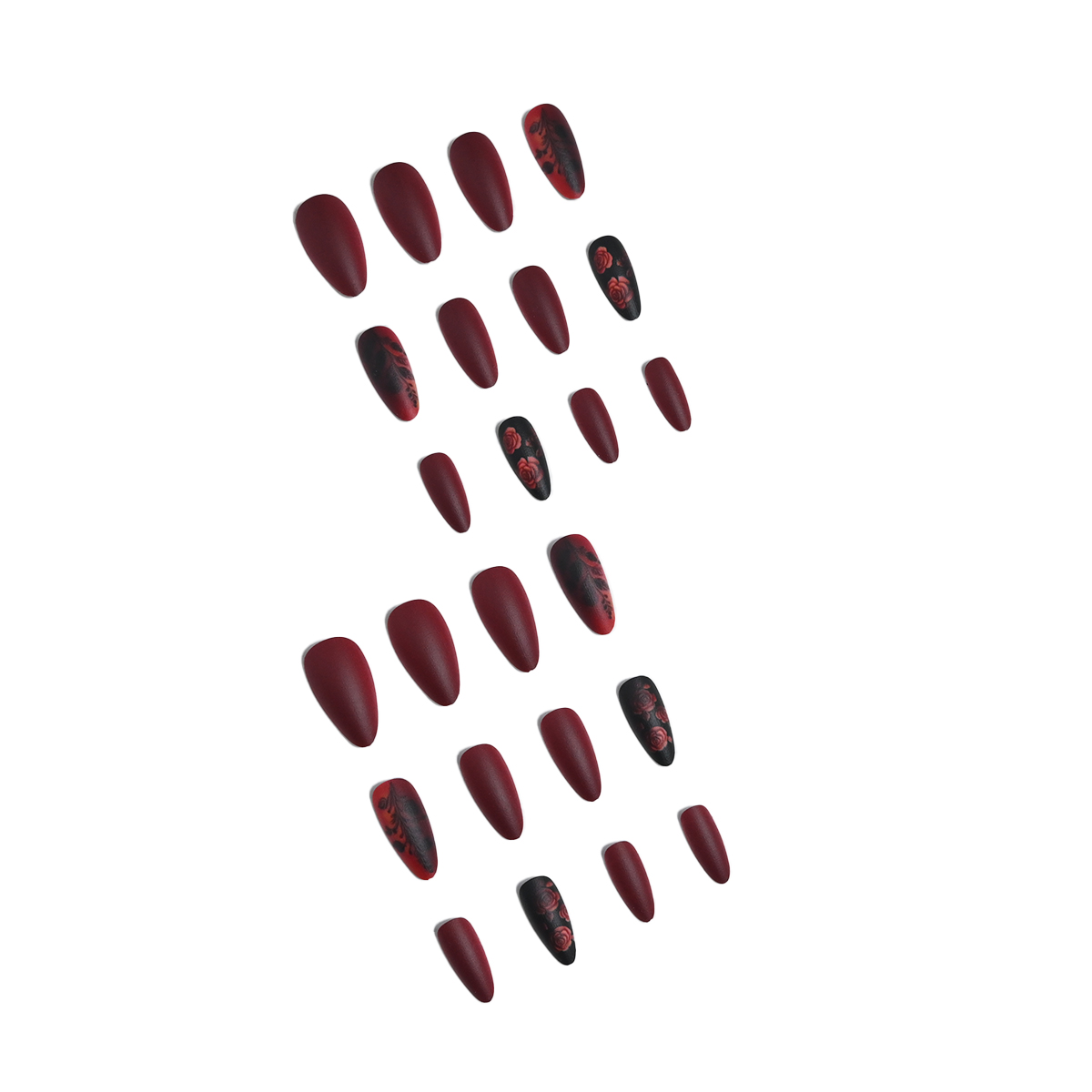 24 piezas de brillo de cuadros - Nail Art Red reseña y precio