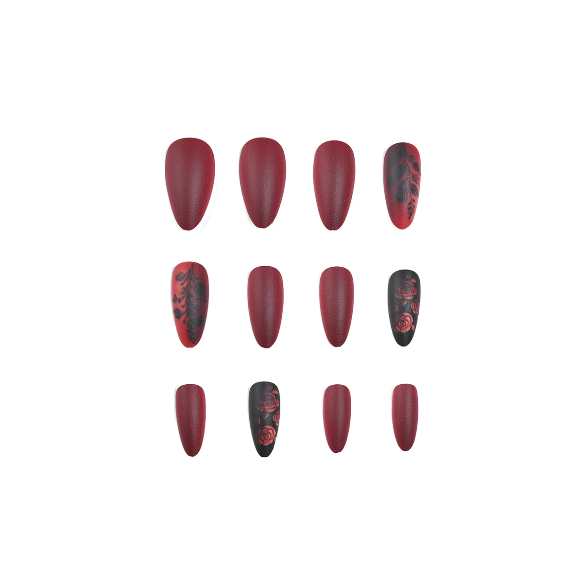 24 piezas de brillo de cuadros - Nail Art Red reseña y precio