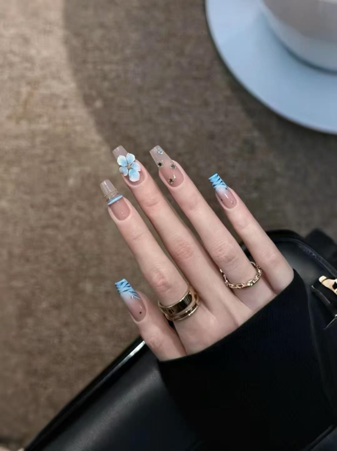 10 Uñas Postizas Hechas a Mano - Nail Art Zebra Design reseña y precio