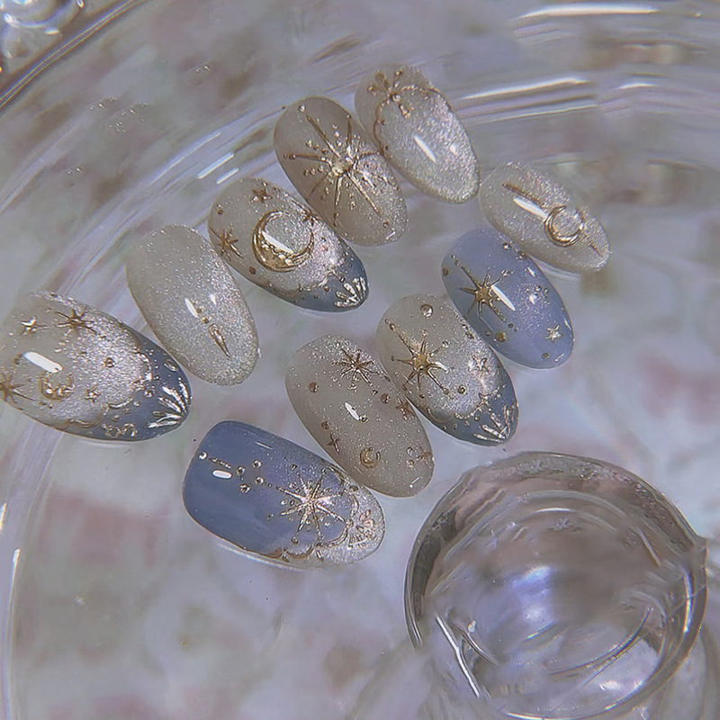 24 Uñas Postizas Adornadas con - Nail Art Glitter reseña y precio