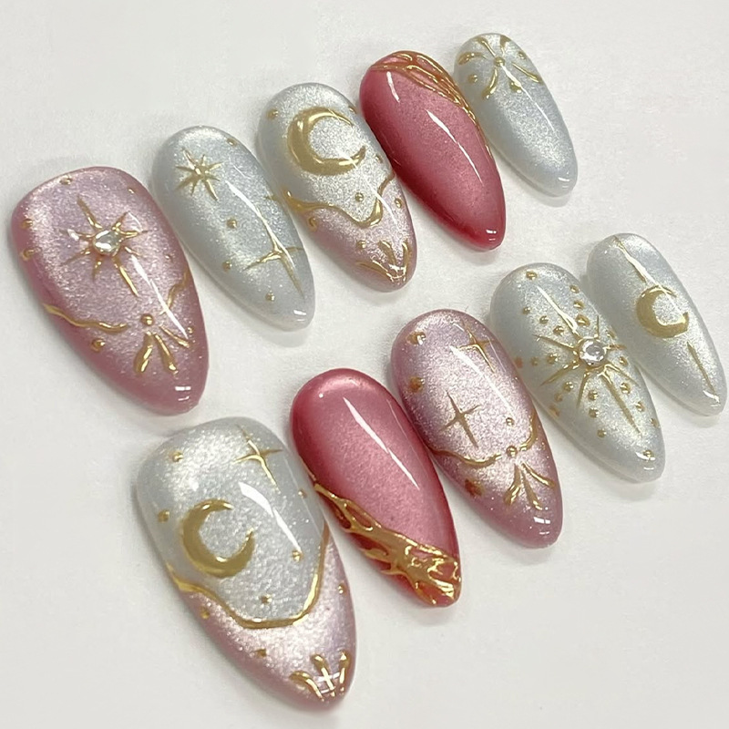 24 Uñas Postizas Adornadas con - Nail Art Glitter reseña y precio