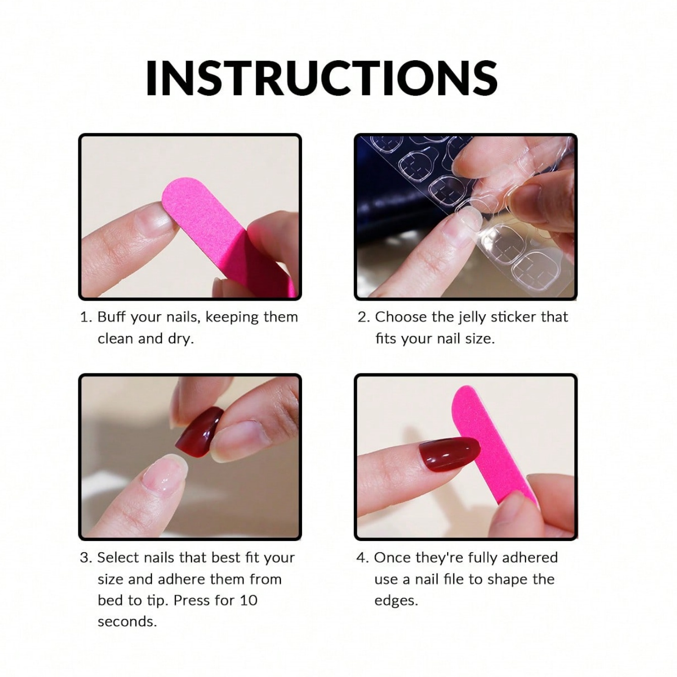 Uñas Postizas Medianas Almendr - Nail Art Pink Cat Eye reseña y precio
