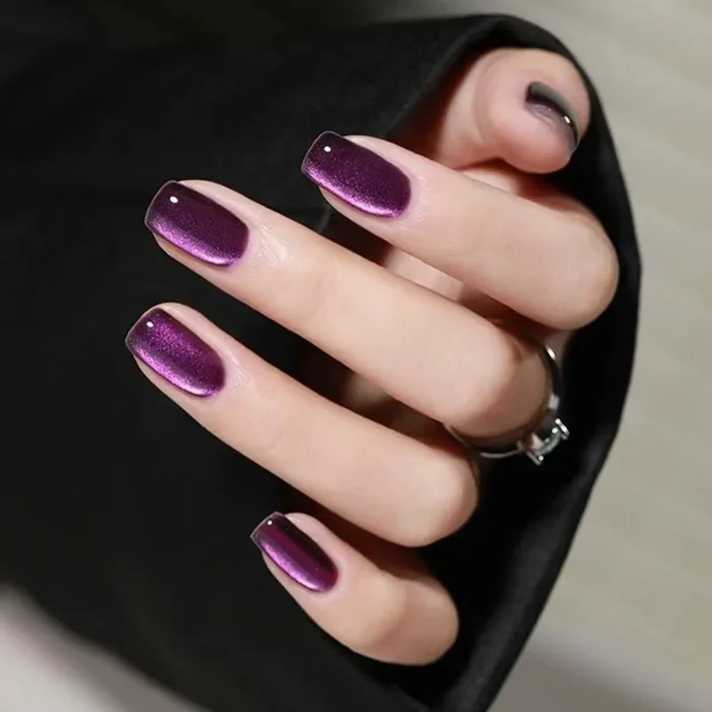 Uñas postizas de ojo de gato p - Nail Art Pink Cat Eye reseña y precio