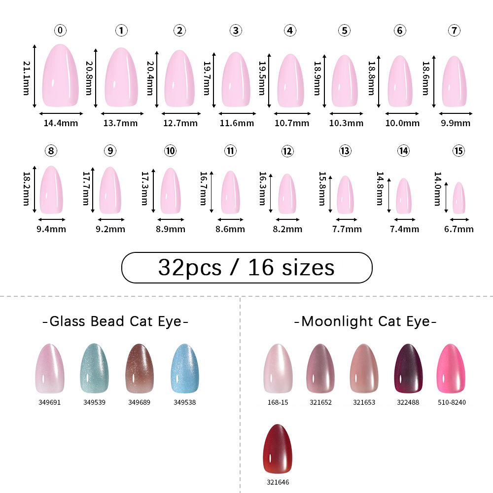 VITAGWX 32 Uñas Postizas Adhes - Nail Art Glitter reseña y precio