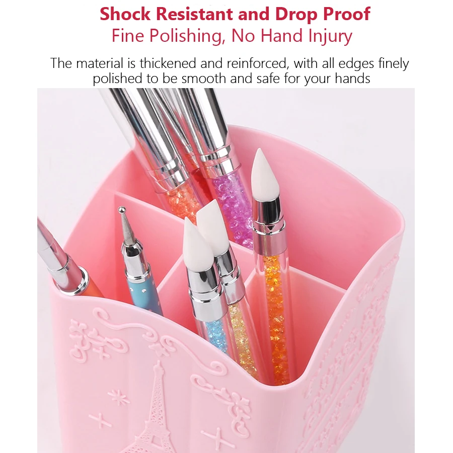 Soporte para brochas de uñas c - Nail Art Sch reseña y precio