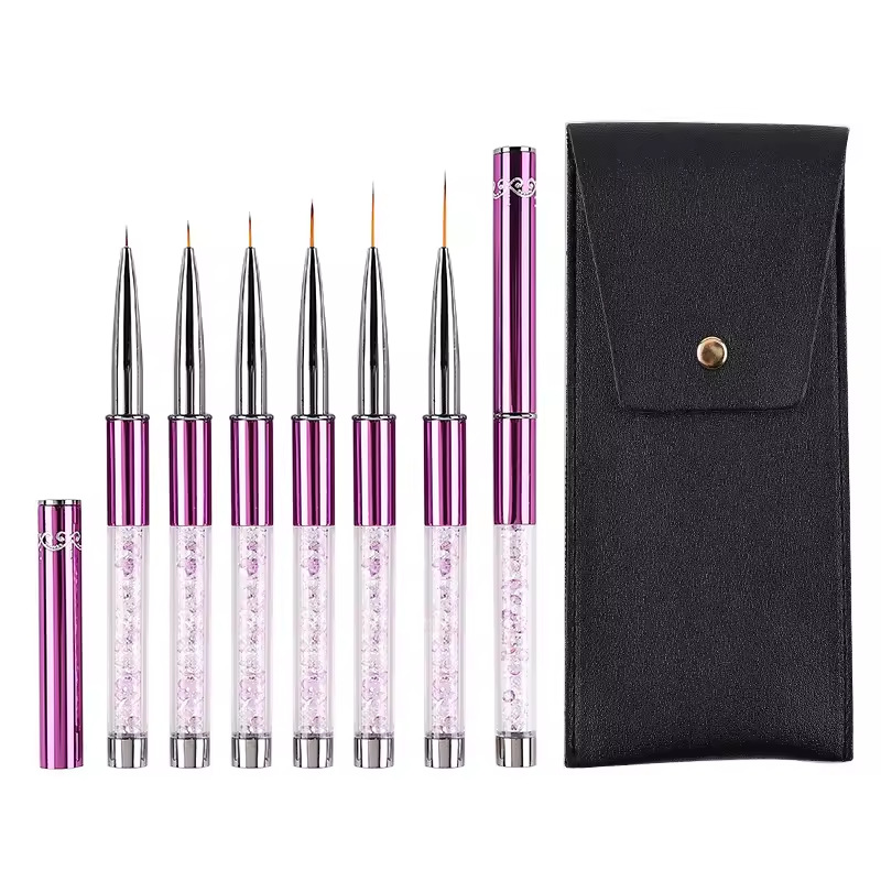 Juego de 6 Pinceles de Acrílic - Nail Art Sch reseña y precio