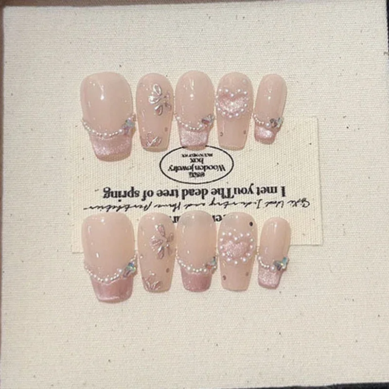 10 Uds. De polvo de ojo de gat - Nail Art Pink Cat Eye reseña y precio