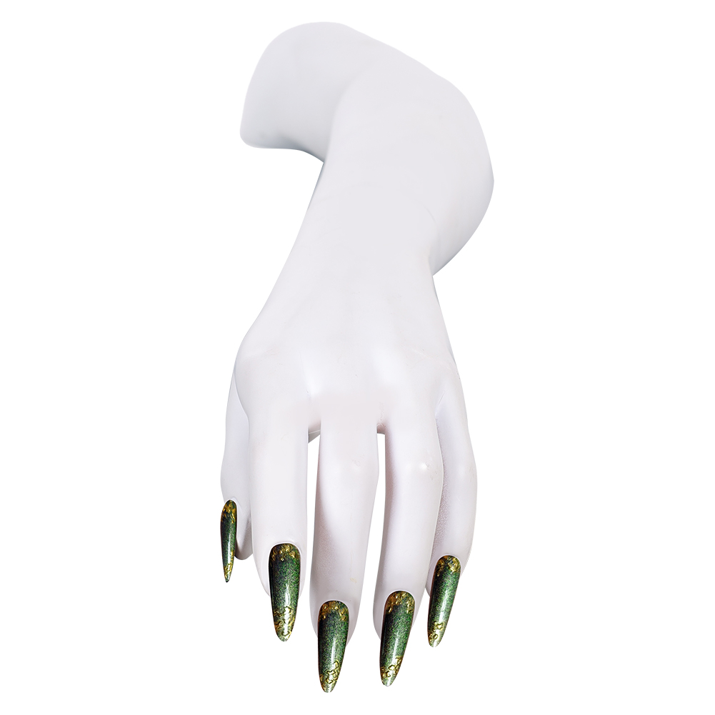 Uñas postizas verdes con detal - Nail Art Glitter reseña y precio