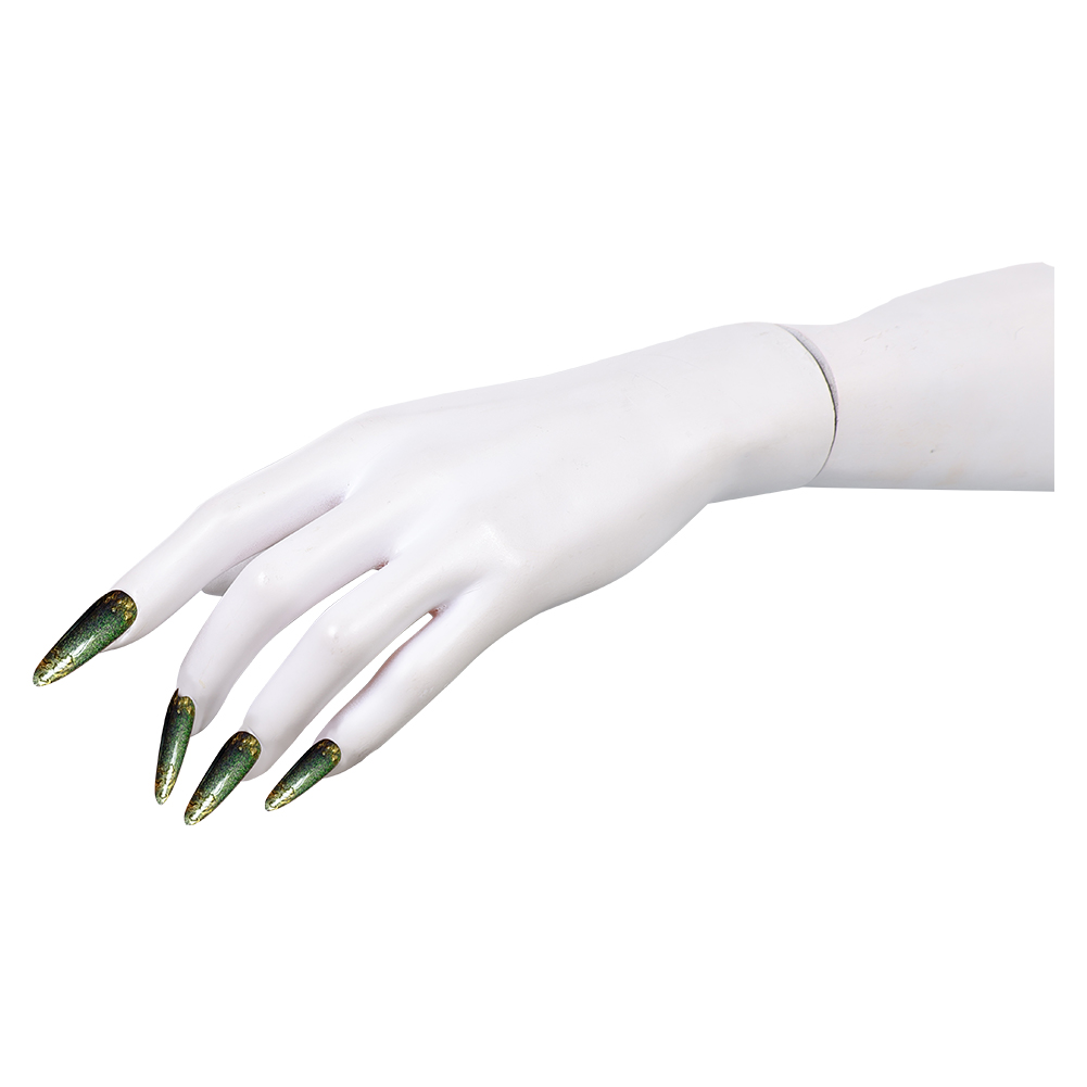 Uñas postizas verdes con detal - Nail Art Glitter reseña y precio