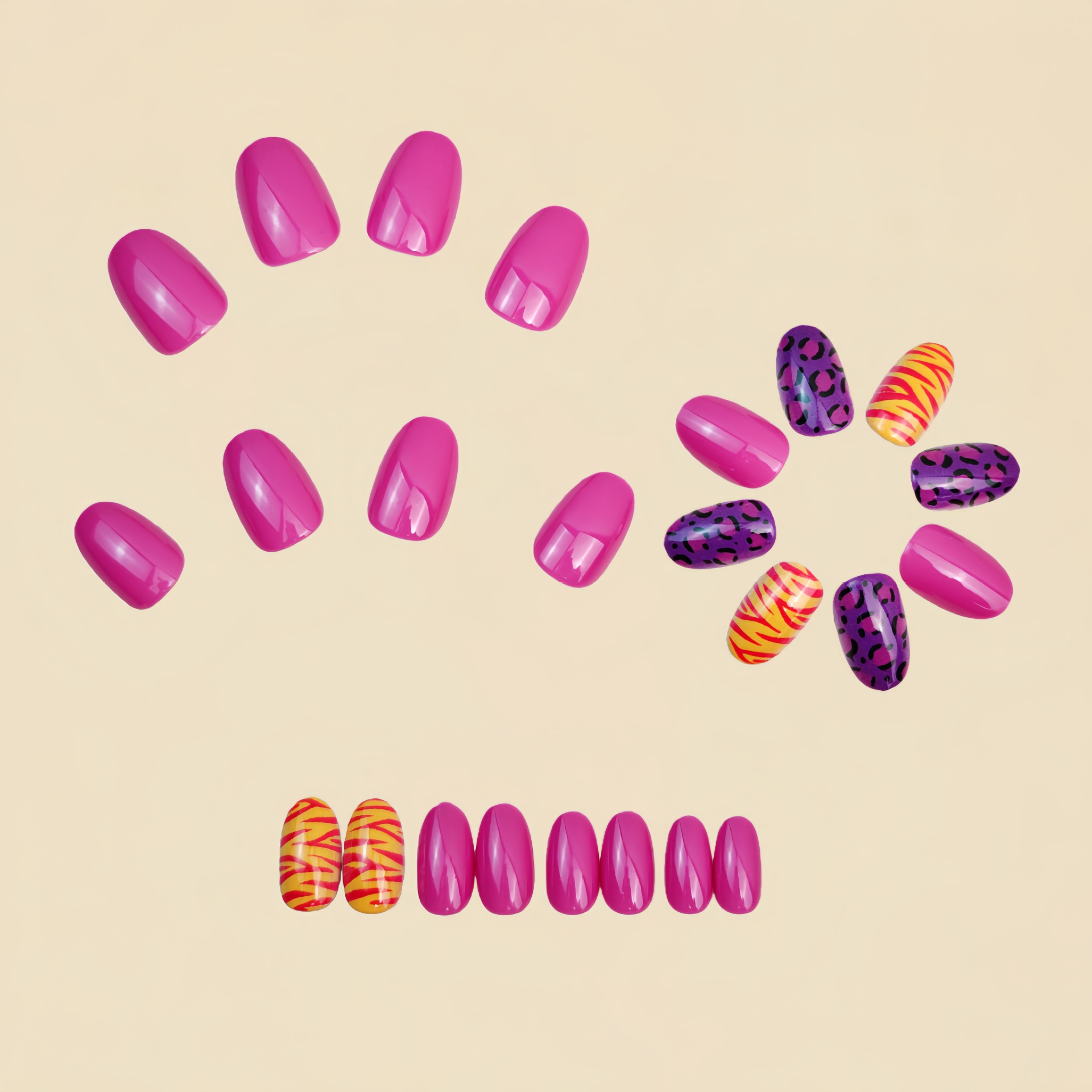 Uñas postizas largas y cortas  - Nail Art Glitter reseña y precio