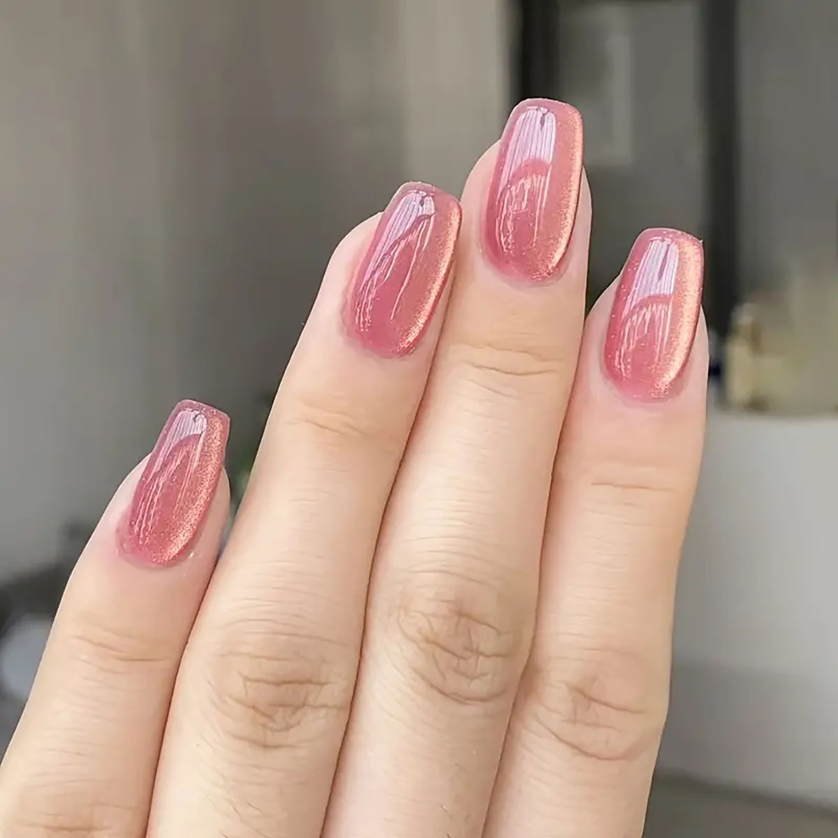 24 uds/30 Uds uñas postizas de - Nail Art Pink Cat Eye reseña y precio