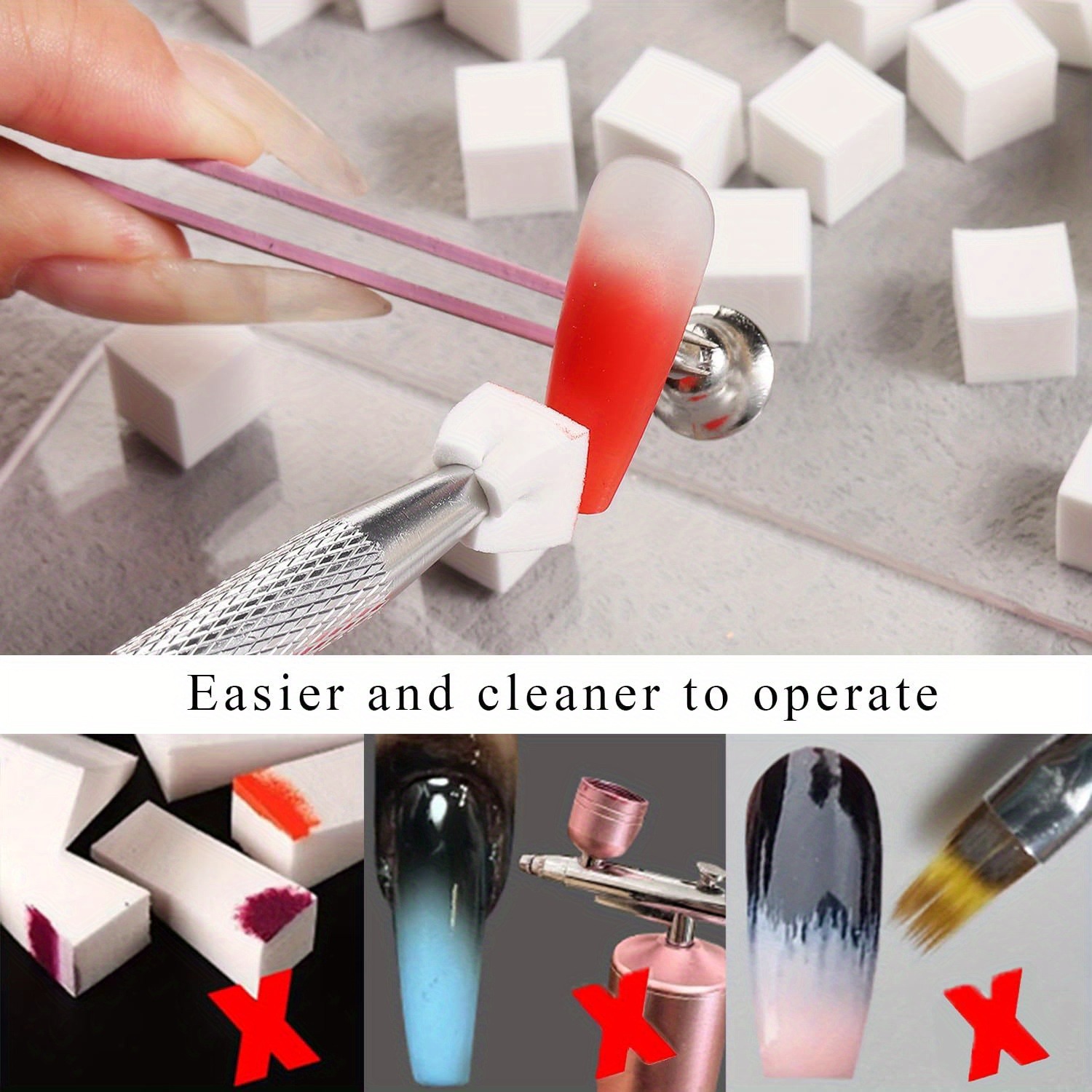 Juego de esponjas cuadradas pa - Nail Art Sch reseña y precio