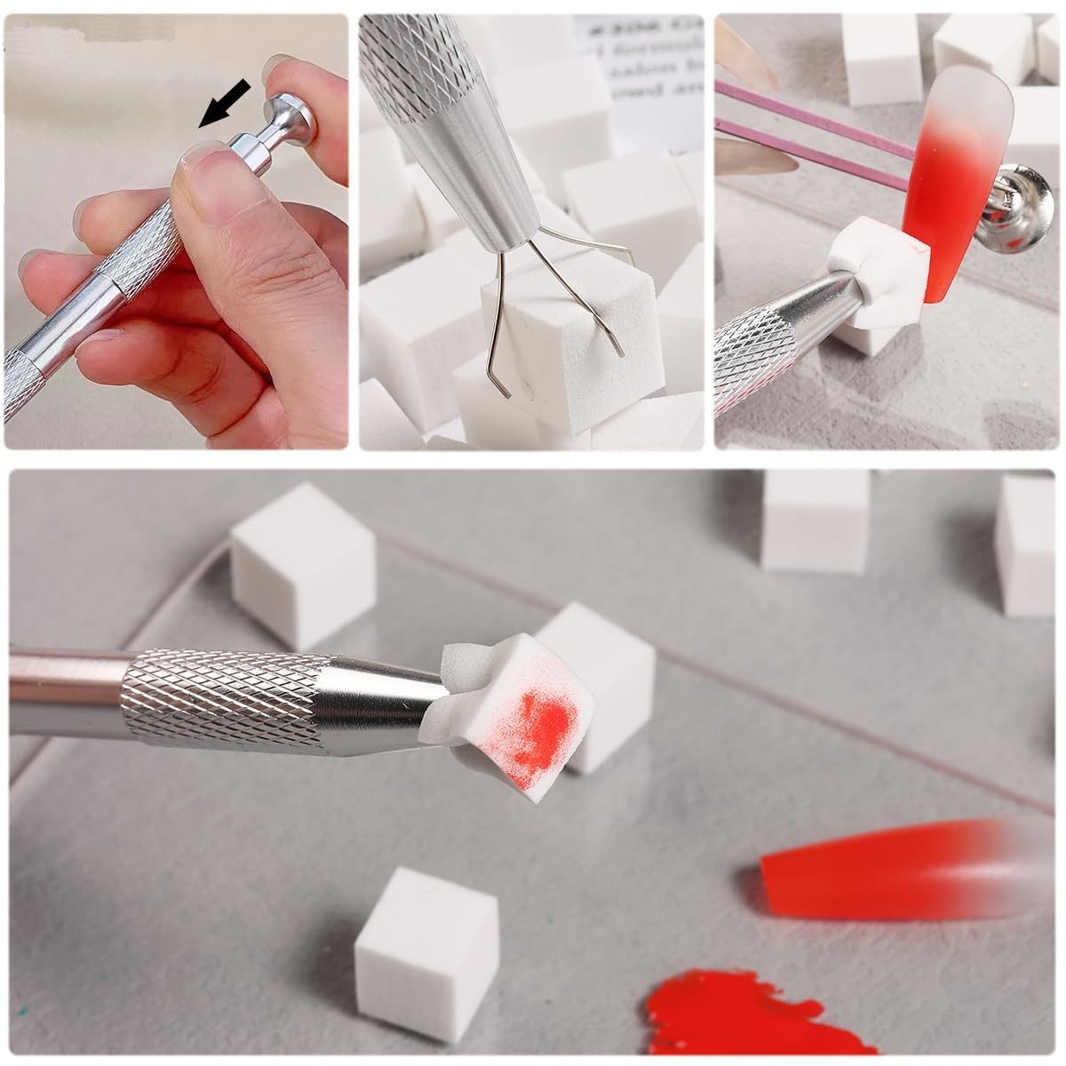 Juego de esponjas cuadradas pa - Nail Art Sch reseña y precio