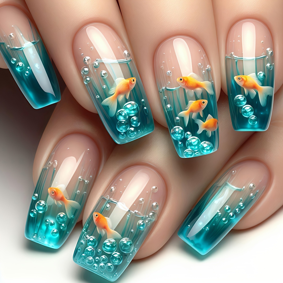Uñas postizas cuadradas de lon - Nail Art Red reseña y precio