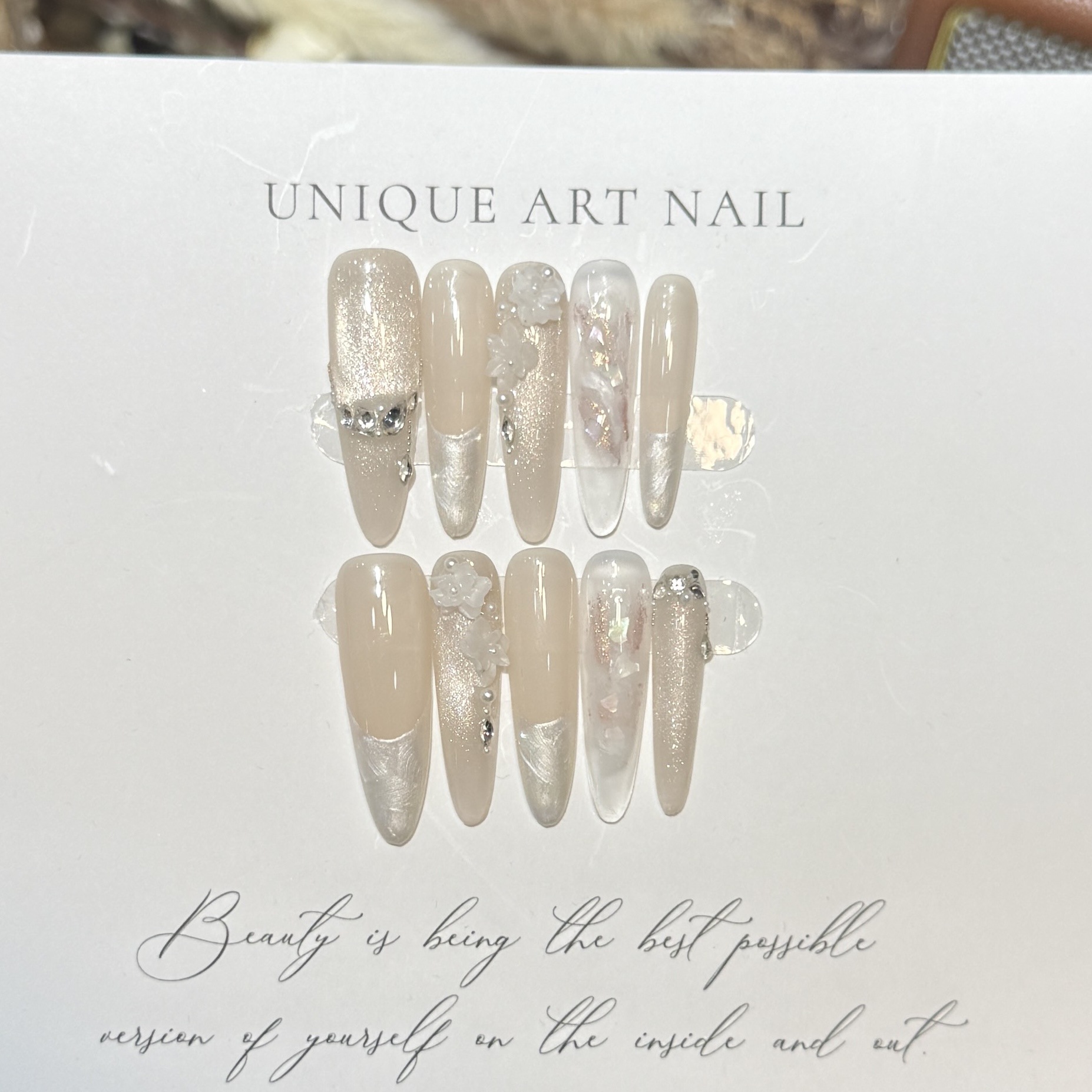 Presione en las uñas 10 Uds. M - Nail Art Glitter reseña y precio