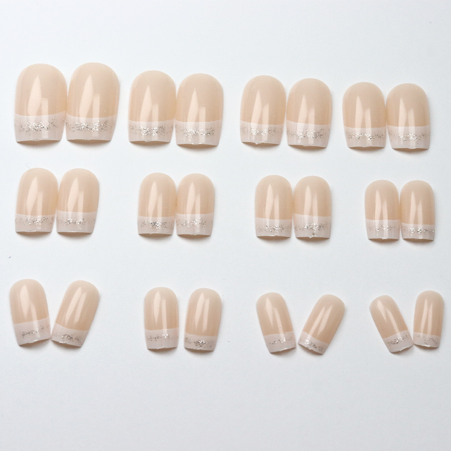 24 piezas/set de uñas postizas - Nail Art Glitter reseña y precio