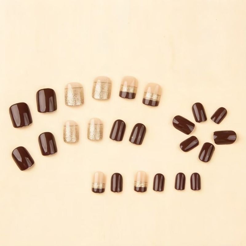 Uñas postizas cuadradas cortas - Nail Art Glitter reseña y precio