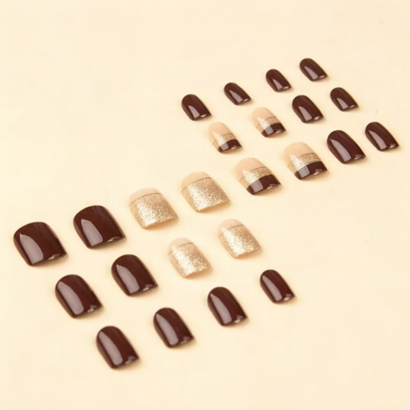 Uñas postizas cuadradas cortas - Nail Art Glitter reseña y precio
