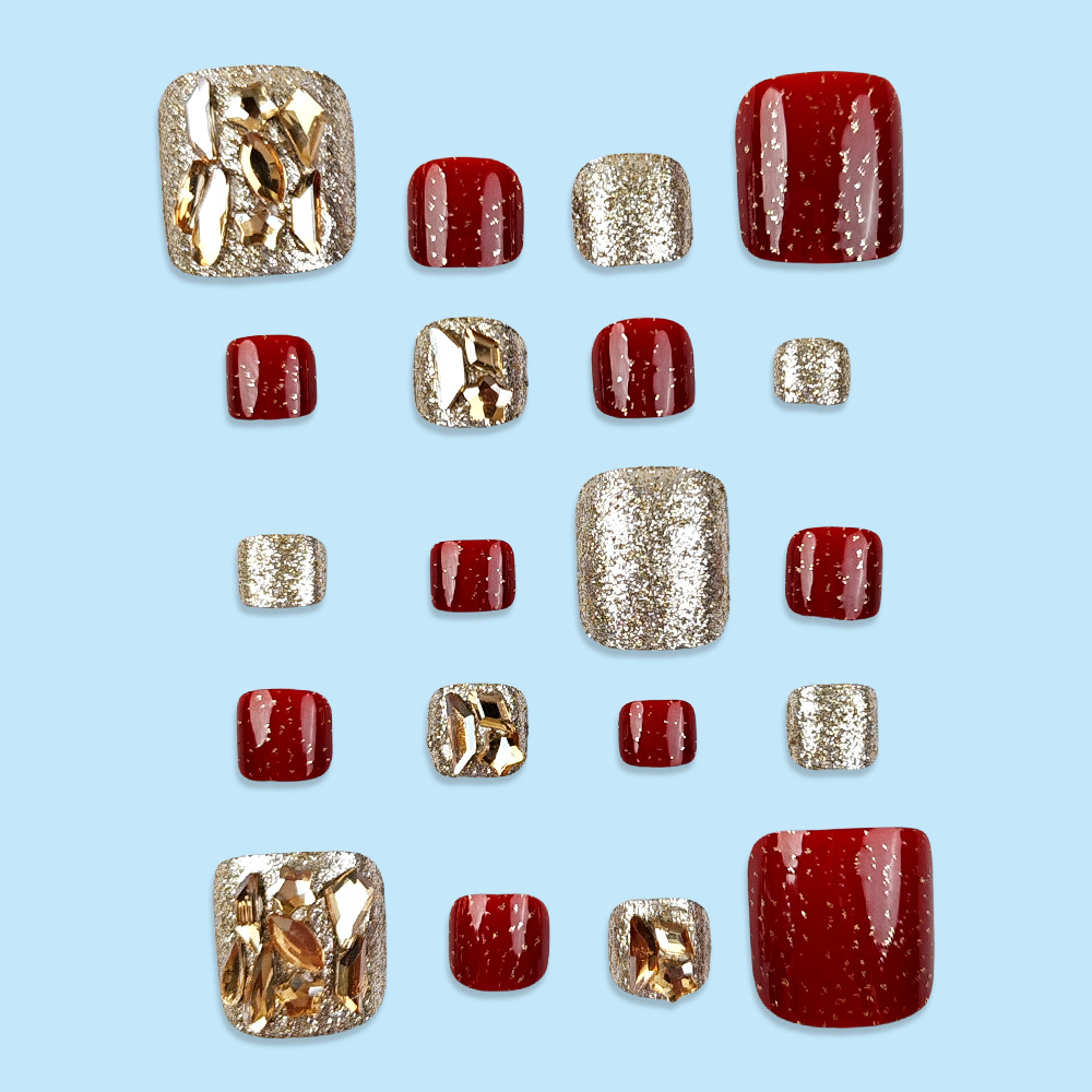 24 Uds. De uñas postizas super - Nail Art Red reseña y precio
