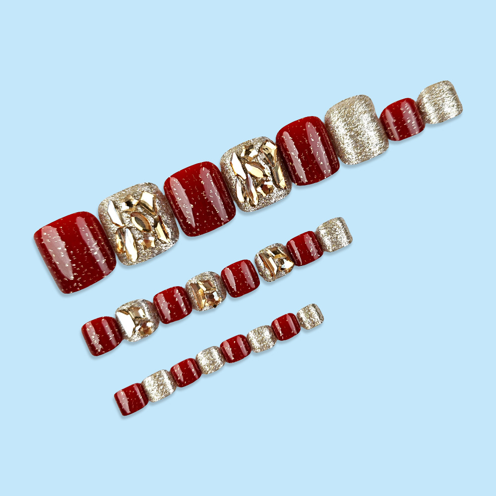 24 Uds. De uñas postizas super - Nail Art Red reseña y precio