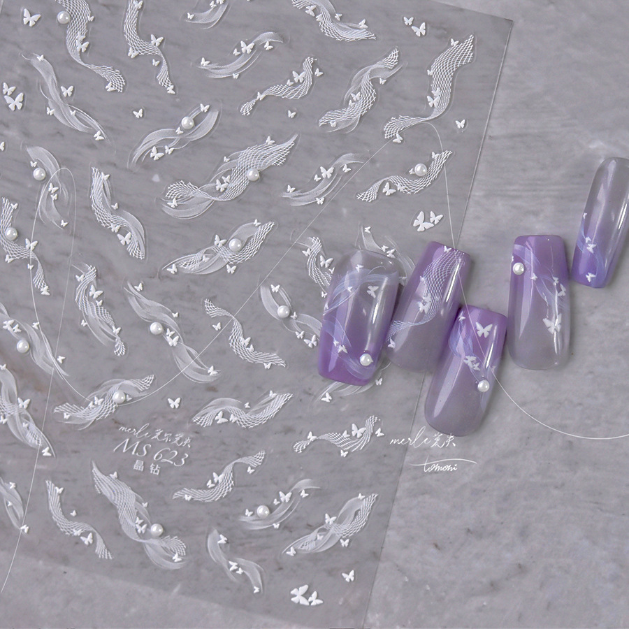 1 Hoja de Adhesivos para Uñas  - Nail Art Elegan reseña y precio