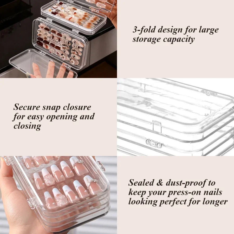 Caja de Almacenamiento Transpa - Nail Art Sch reseña y precio