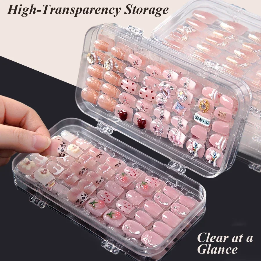 Caja de Almacenamiento Transpa - Nail Art Sch reseña y precio