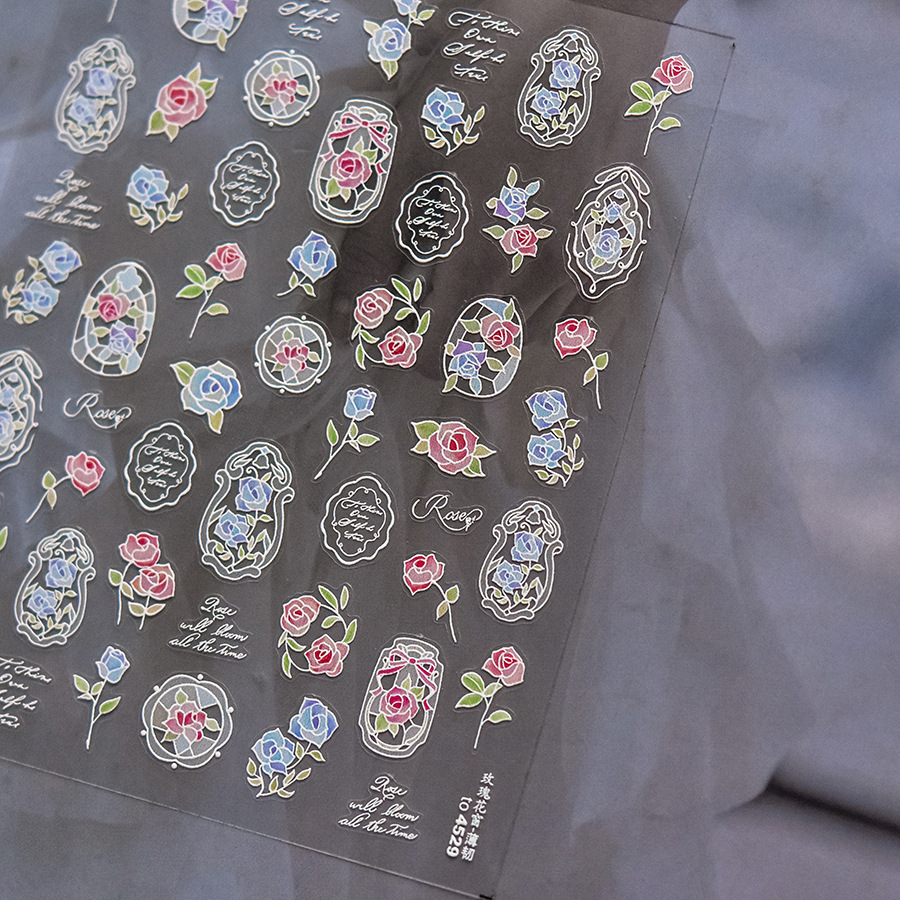 Pegatinas florales 5D de lujo  - Nail Art Zelda reseña y precio