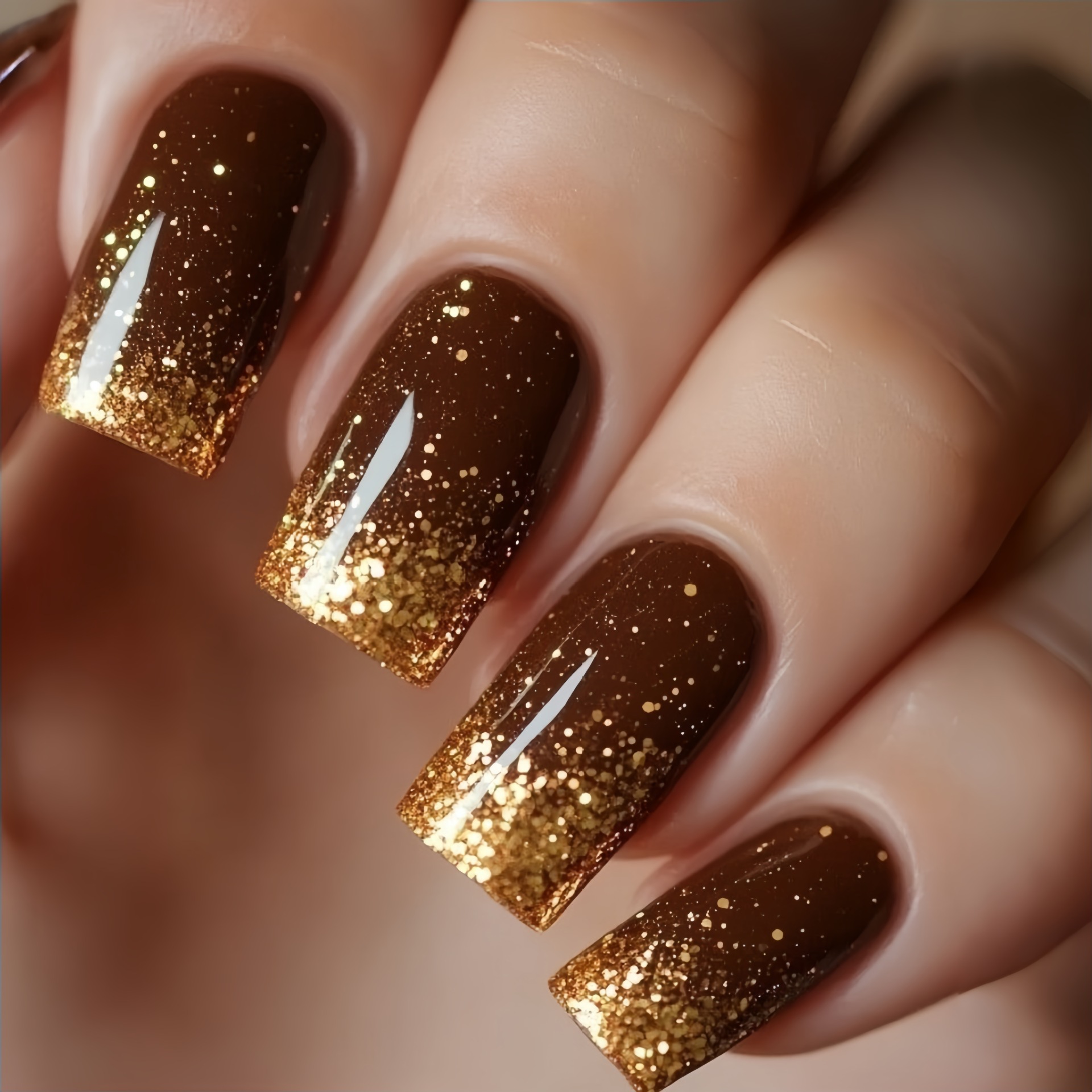 Uñas postizas medianas cortas, - Nail Art Glitter reseña y precio