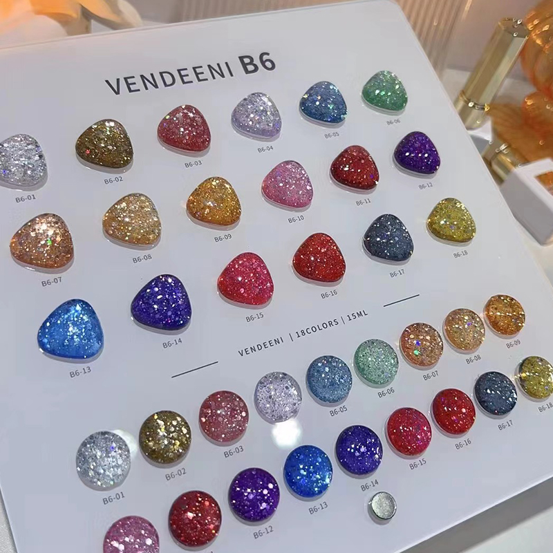 VENDEENI - Set de Gel para Uña - Nail Art Glitter reseña y precio