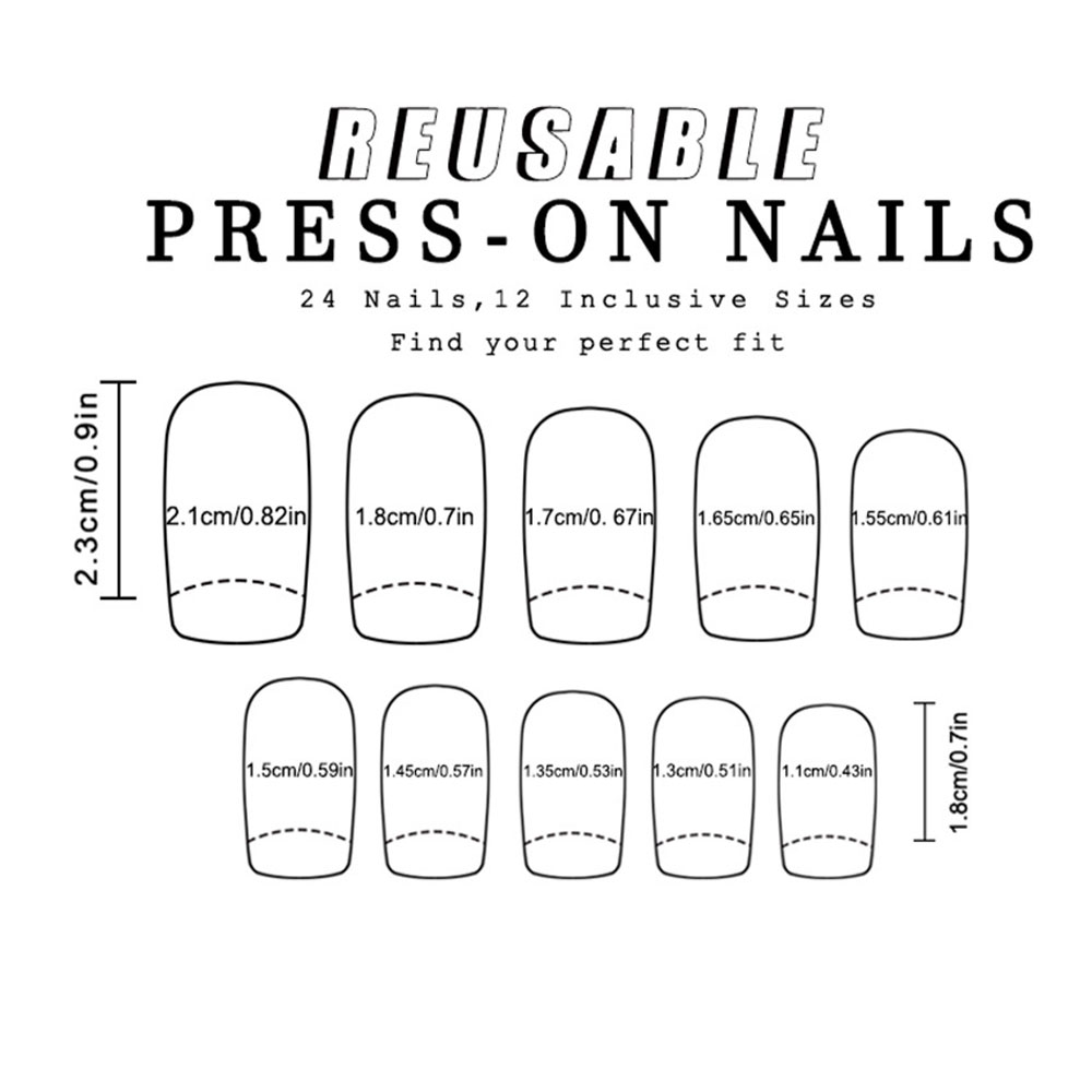 24 piezas/juego de uñas postiz - Nail Art Red reseña y precio