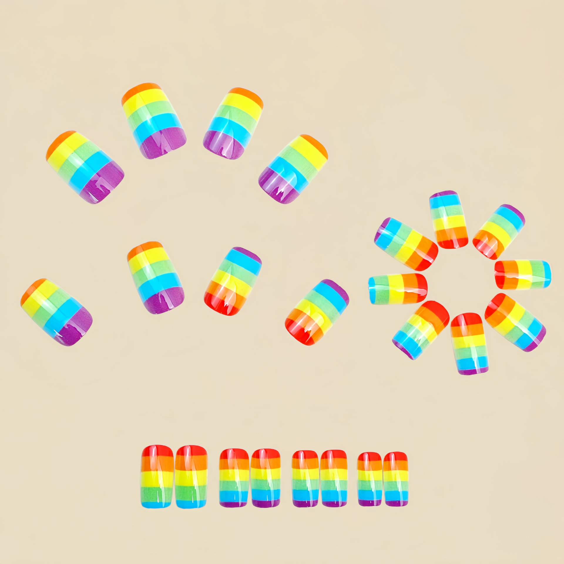 24 piezas/juego de uñas postiz - Nail Art Red reseña y precio