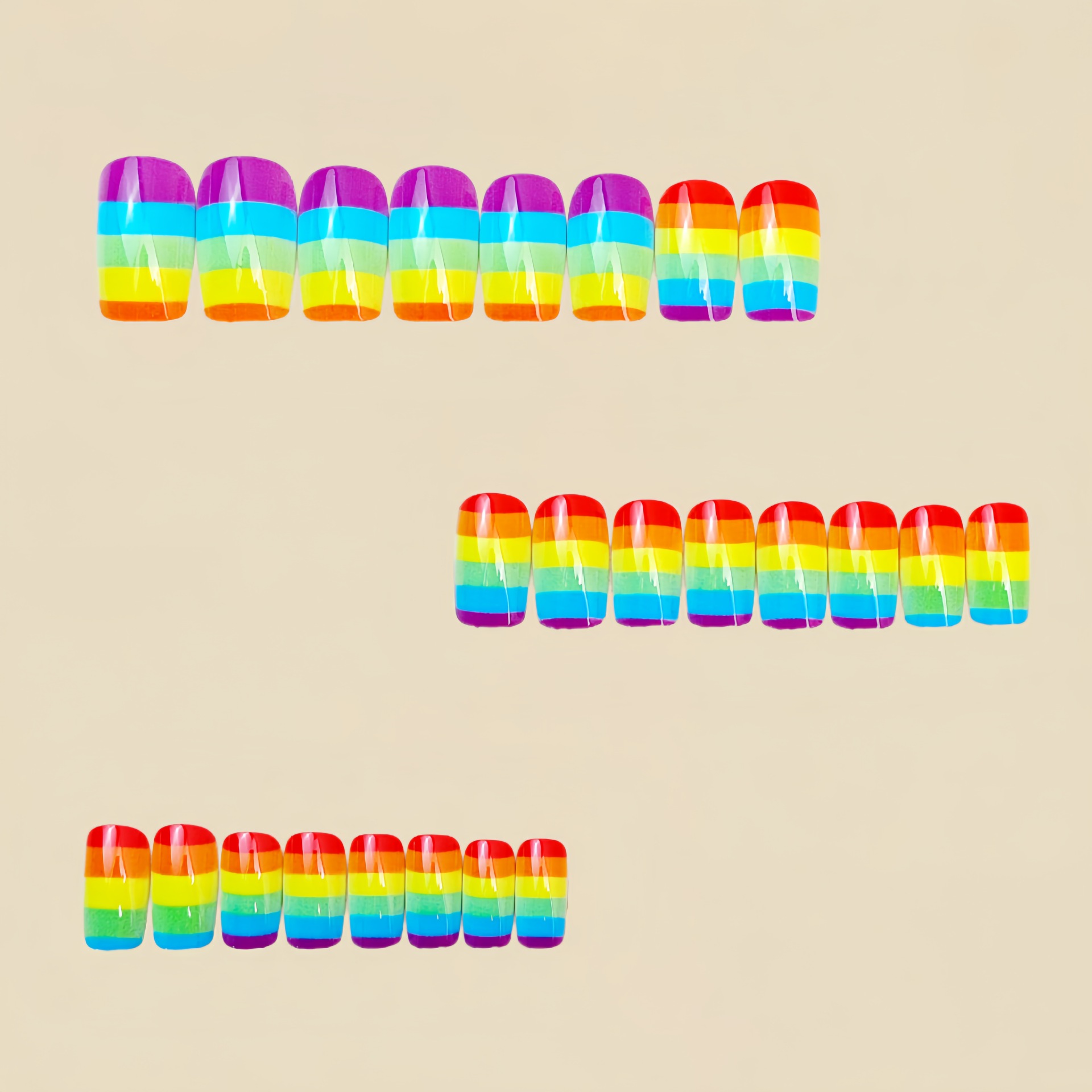 24 piezas/juego de uñas postiz - Nail Art Red reseña y precio