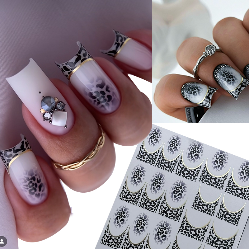Pegatinas para uñas postizas c - Nail Art Zebra Design reseña y precio