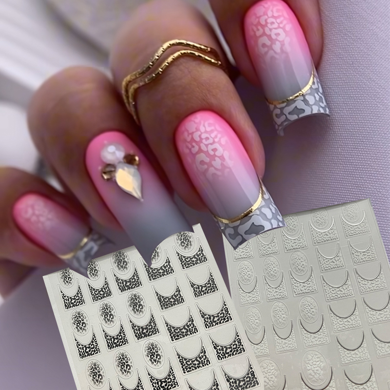 Pegatinas para uñas postizas c - Nail Art Zebra Design reseña y precio