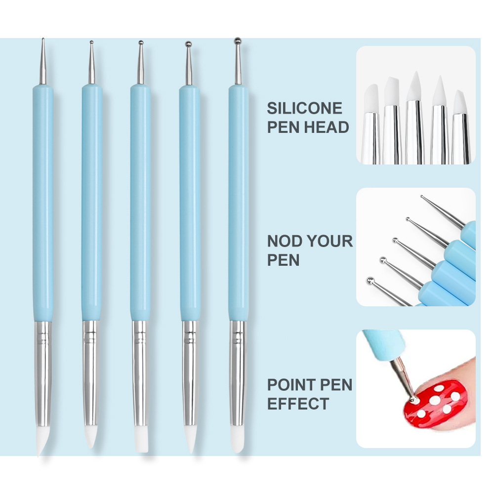 Juego de 1/3/5/6 pinceles para - Nail Art Sch reseña y precio