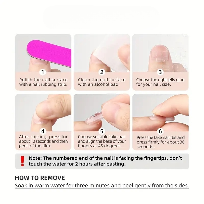 10 Uñas Postizas Cortas Cuadra - Nail Art Glitter reseña y precio